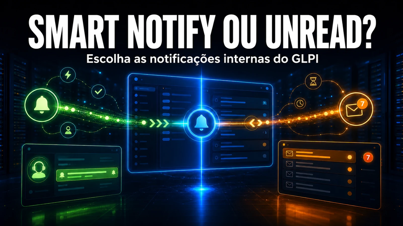 Smart Notify vs Unread: notificações internas no GLPI