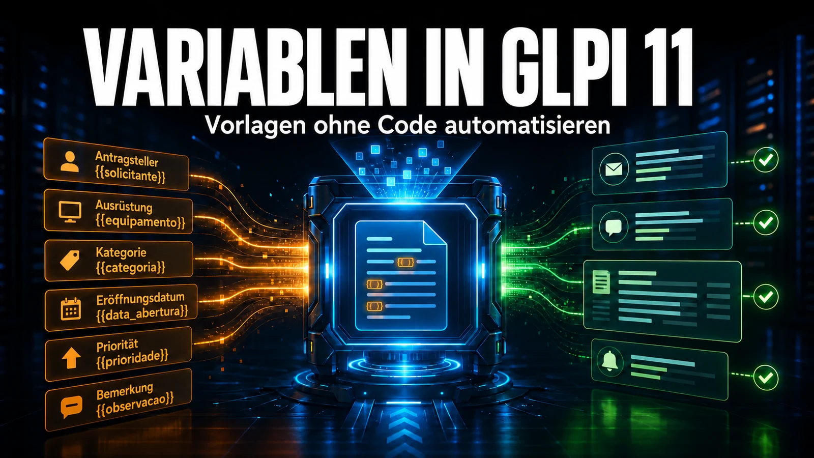Automatisierungsvariablen und Vorlagen in GLPI 11