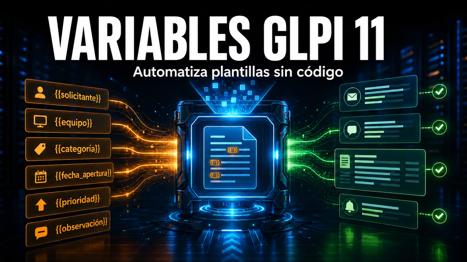 Variables de Automatización y Plantillas en GLPI 11