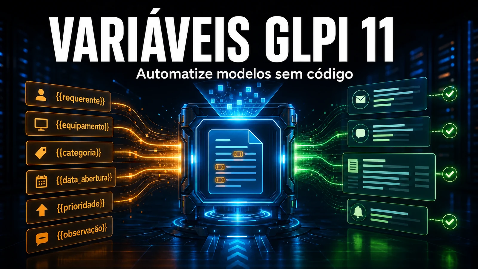 Variáveis de Automação e Modelos no GLPI 11