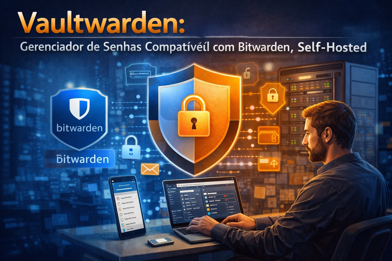 Vaultwarden: gerenciador de senhas compatível com Bitwarden, self-hosted