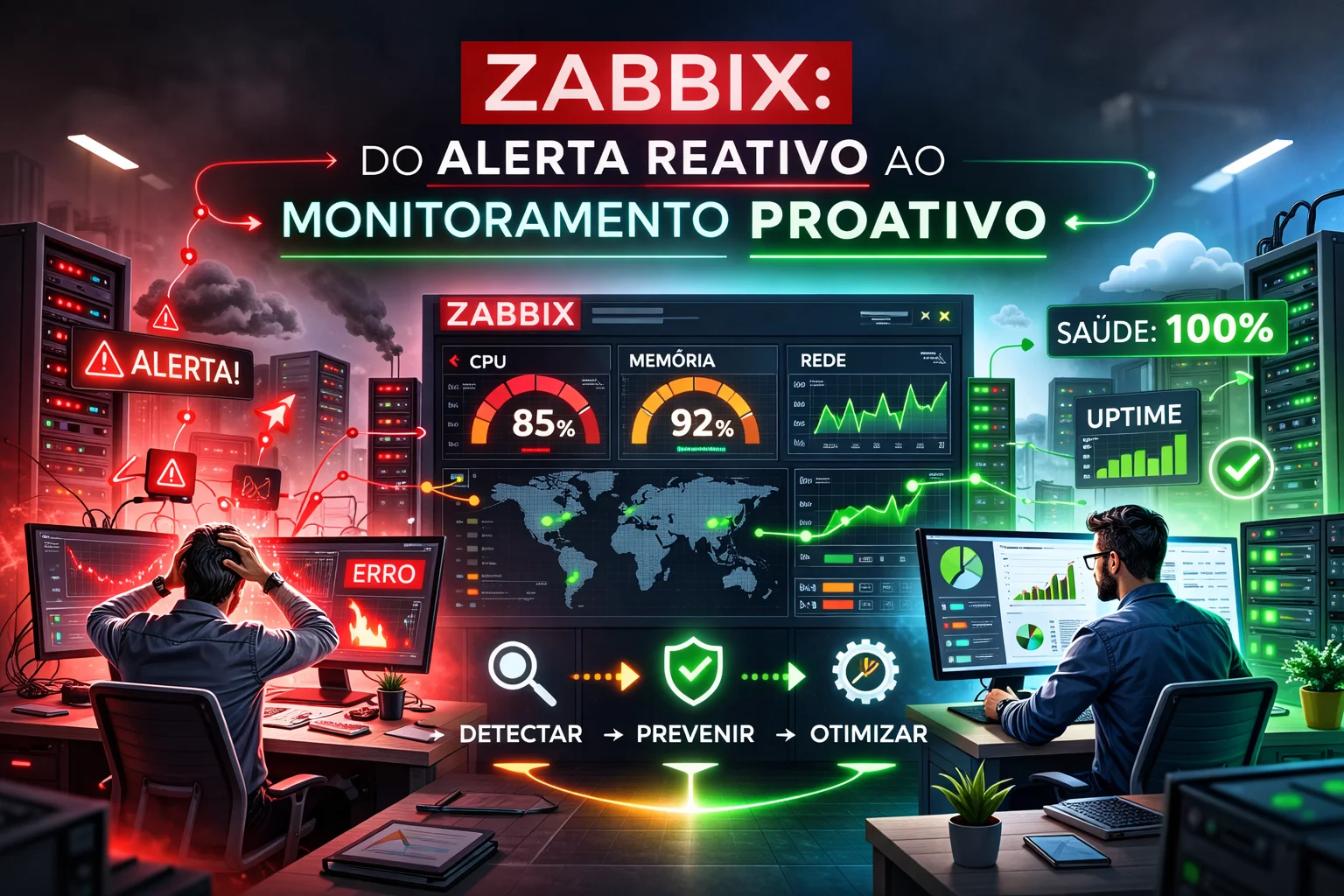 Zabbix: do alerta reativo à monitorização proativa
