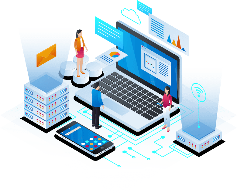 Illustration de gouvernance et solutions technologiques